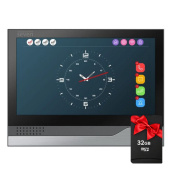 Wi-Fi відеодомофон із AI розпізнаванням людей та додзвоном на телефон SEVEN DP-7578FHDW IPS black + SD карта 32Гб у подарунок