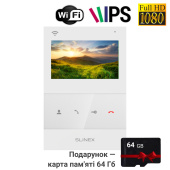 Wi-Fi відеодомофон Slinex SQ-04N Cloud white (із записом відео та підтримкою застосунку Slinex Smart Call)