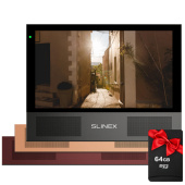 IPS відеодомофон Slinex Sonik 7 (Black + змінні панелі) + SD карта 64Гб у подарунок!