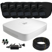 Комплект FullHd відеоспостереження на 6 камер Dahua Kit-6-1200MP