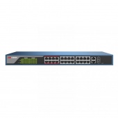 24-портовий некерований POE комутатор Hikvision DS-3E0326P-E(C)