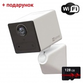 Автономная Wi-Fi-камера на аккумуляторах Ezviz CS-CB2 (WH) + карта памяти 128Гб в подарок