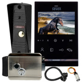 Комплект домофона с электромеханическим замком Seven Kit DF-Lock (black)