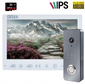 Комплект IPS відеодомофону із записом по детекції SEVEN DP–7575FHD–W Kit box (white)