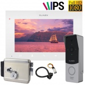 Full HD комплект відеодомофону з електромеханічним замком Slinex SQ-07MTHD-Lock-Kit White