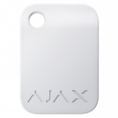 Защищенный бесконтактный брелок Ajax Tag white (комплект 3 шт)
