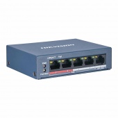 4-портовый неуправляемый POE коммутатор Hikvision DS-3E0105P-E(B)