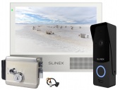 Комплект видеодомофона с электромеханическим замком Slinex KIT Home Pro White