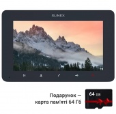 Відеодомофон 7" з детектором руху та записом відео Slinex SM-07MHD dark grey — SD карта 64Гб у подарунок!