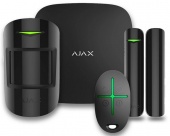 Комплект беспроводной сигнализации Ajax StarterKit Plus black с поддержкой Wi-Fi и 2 SIM-карт