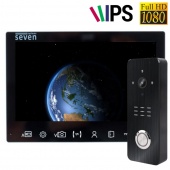 Комплект IPS видеодомофона с записью по движению SEVEN DP–7575FHD–B Kit box (black)