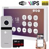 IP-видеодомофон 10 дюймов с Wi-Fi Seven DP-7517FHDW - IPS white и панель вызова NeoLight SOLO FHD