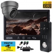 Комплект FullHD домофону та відеокамери Seven Kit DF-Cam black