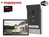 IP комплект Smart Wi-Fi видеодомофона с управлением с мобильного приложения Ezviz CS-HP7 (3MP) + карта памяти 256Гб в подарок