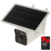 4Мп 4G IP камера відеоспостереження із сонячною панеллю, аналітикою та двостороннім звуком Hikvision DS-2XS2T41G1-ID/4G/C05S07 (4мм)