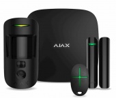 Комплект беспроводной сигнализации Ajax StarterKit Cam Plus (8EU) UA black