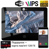 FullHD Wi-Fi сенсорный видеодомофон 7" Neolight ALPHA HD WF Black с дозвоном на смартфон