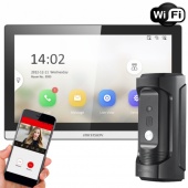 Комплект IP Wi-Fi видеодомофона с управлением со смартфона HikVision Smart-Kit-WF (DS-KH6350-WТE1 + DS-KB8113-IME1)