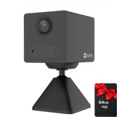 Автономна Wi-Fi-камера на акумуляторах Ezviz CS-CB2 (BK) + SD карта в подарунок!