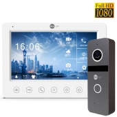 Комплект домофону із записом відео Neolight NeoKIT HD (Kappa+ HD та SOLO FHD) White/Black