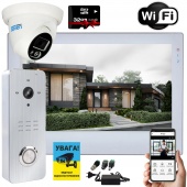 Комплект 7" Wi-Fi видеодомофона с вызывной панелью и видеокамерой Seven WF Cam Kit (white)