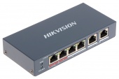 4-портовый неуправляемый POE коммутатор Hikvision DS-3E0106HP-E