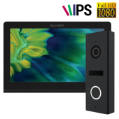 7" IPS видеодомофон + FullHD видеопанель Slinex Nexo 7 Kit Black (программная детекция движения и запись видео)