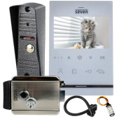 Комплект домофона с электромеханическим замком Seven Kit DF-Lock (white)