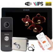 Wi-Fi видеодомофон и электромеханический замок BCOM Smart Lock WF Black