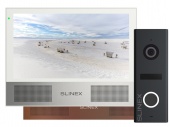 Комплект премиум домофона с записью и антивандальной панели Slinex KIT 7FHD Pro White
