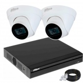 IP комплект на 2 камеры видеонаблюдения Dahua Kit DH-Eyeball-Out