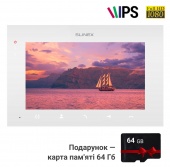 7" FHD IPS сенсорний відеодомофон із записом за детекцією Slinex SQ-07MTHD White + SD карта 64Гб у подарунок!