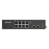 8-портовый неуправляемый POE коммутатор Hikvision DS-3T0510HP-E/HS