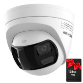 6Мп IP відеокамера з оглядом 180°, вбудованим мікрофоном та динаміком Hikvision DS-2CD1363G2P-LIUF/SL (2.8мм)