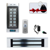 Комплект контролю доступу з електромагнітним замком (300 кг) для важких металевих дверей SEVEN SKD-KIT-EMG7