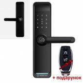 Розумний дверний біометричний замок SEVEN LOCK SL-7767BF black (без врізної частини)