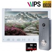 Комплект IPS видеодомофона с записью по движению SEVEN DP–7575FHD–W Kit box (white)