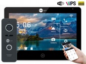Комплект Wi-Fi видеодомофона 10" NeoLight Mezzo HD WF Kit Pro (Black) с записью и вызовом на смартфон