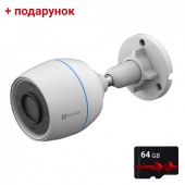 2Мп Smart Home Wi-Fi Color Night Vision камера видеонаблюдения Ezviz CS-H3c + карта памяти 64Гб в подарок