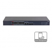 16-портовый гигабитный управляемый PoE коммутатор Dahua DH-CS4220-16GT-190