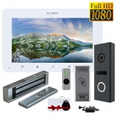 Комплект FullHD домофону з електромагнітним замком Slinex Office-Kit-FHD (white / dark grey)