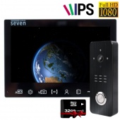 Комплект IPS видеодомофона с записью по движению SEVEN DP–7575FHD–B Kit box (black)