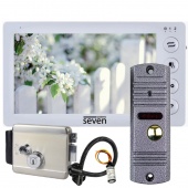 Комплект домофона с электромеханическим замком Seven Kit Home-Lock white