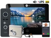 Wi-Fi відеодомофон на хвіртку приватного будинку із замком NeoLight Smart Security Home Kit Pro Black