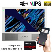 Відеодомофон Slinex Sonik 7 Cloud white з Wi-Fi та записом по детектору руху + SD карта 64Гб у подарунок!