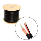 Комбінований кабель (коаксіал + живлення) ATIS RG590-CU+2*0.75 PE чорний