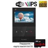 Wi-Fi відеодомофон Slinex SQ-04N Cloud black (із записом відео та підтримкою застосунку Slinex Smart Call)
