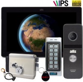 Видеодомофон 10" для частного дома с электромеханическим замком и считывателем ATIS AD-1070FHD AC Kit box