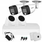 Комплект HD-CVI 2Мп відеоспостереження Dahua Kit-2mp-2x2