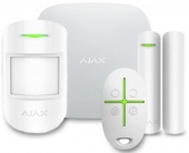 Комплект беспроводной сигнализации Ajax StarterKit Plus white с поддержкой Wi-Fi и 2 SIM-карт